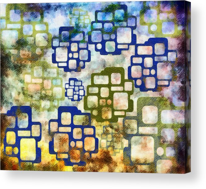 Digital Acrylic Print featuring the mixed media Knowledge Is Not Wisdom 3 by Angelina Tamez