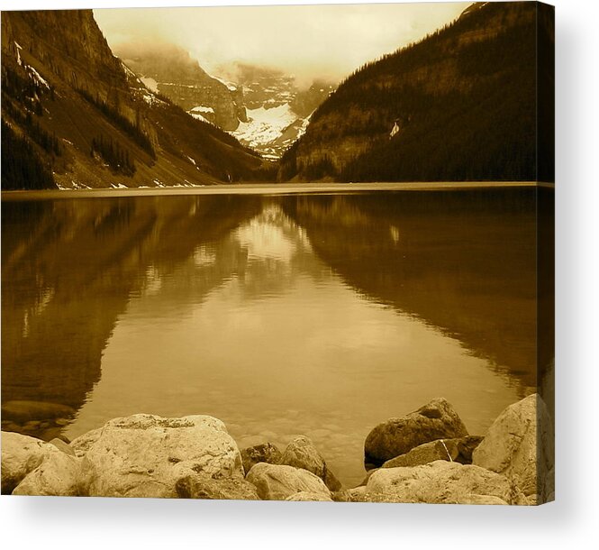 Lake Louise Acrylic Print featuring the photograph Lake Louise by Eli Tynan