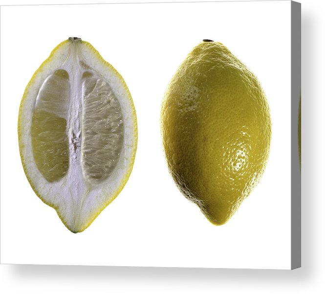 Fruit Acrylic Print featuring the photograph Lemon by Nathaniel Kolby