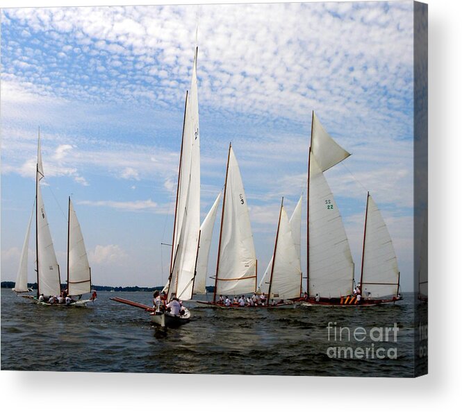 Log Canoe Acrylic Print featuring the photograph Log Canoes by Lainie Wrightson