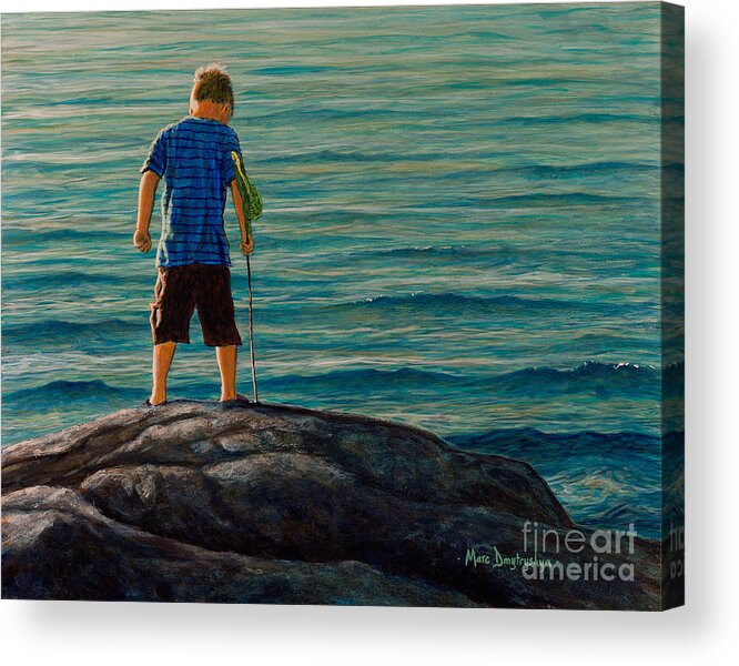 Summer Acrylic Print featuring the painting Low Tide by Marc Dmytryshyn
