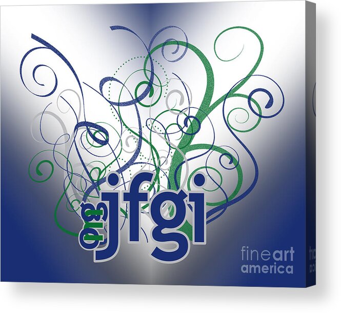 Omg Acrylic Print featuring the digital art OMG jfgi by Linda Seacord