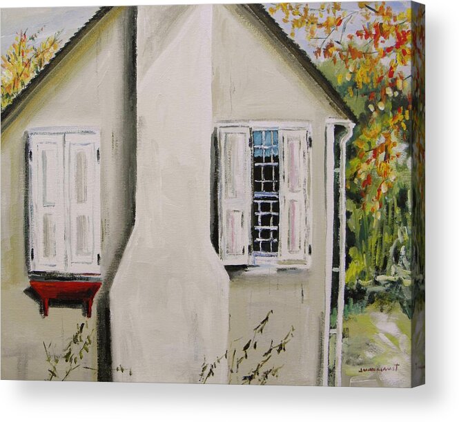 Canvas Acrylic Print featuring the painting Open Shutter by John Williams