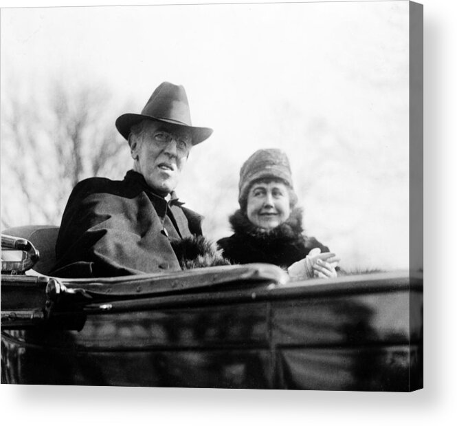 president Woodrow Wilson Acrylic Print featuring the photograph President Woodrow Wilson by International Images