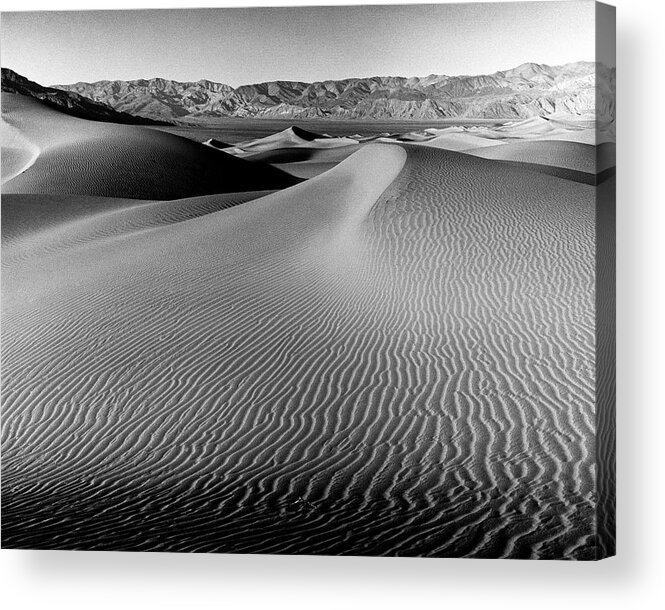 Sand Dune Acrylic Print featuring the photograph Sand Dune Death Valley by Joe Palermo
