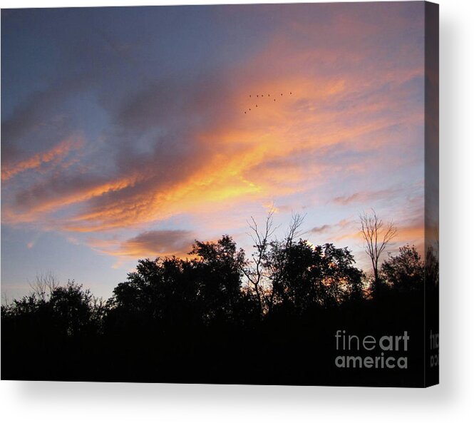 Sunrise Acrylic Print featuring the photograph September Sunrise 1 by Cedric Hampton