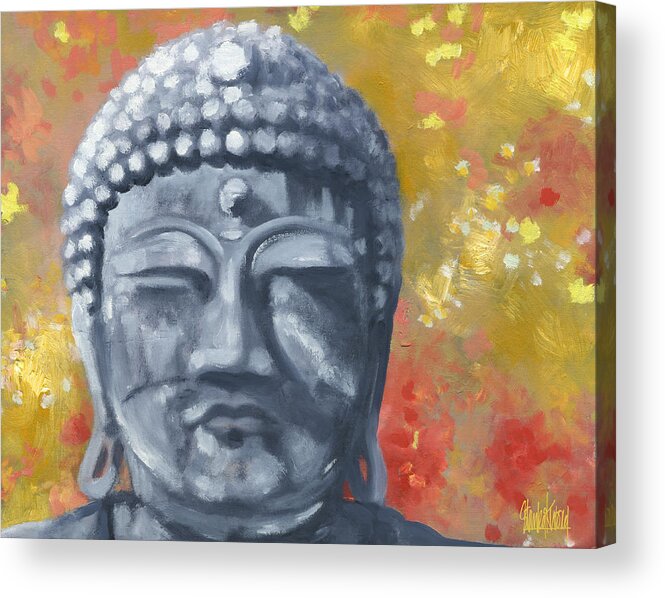 Siddhartha Acrylic Print featuring the painting Siddhartha by Stan Kwong