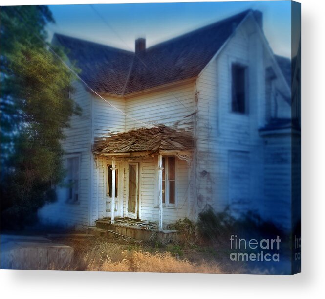 Spooky Old House Acrylic Print featuring the photograph Spooky Old House by Jill Battaglia