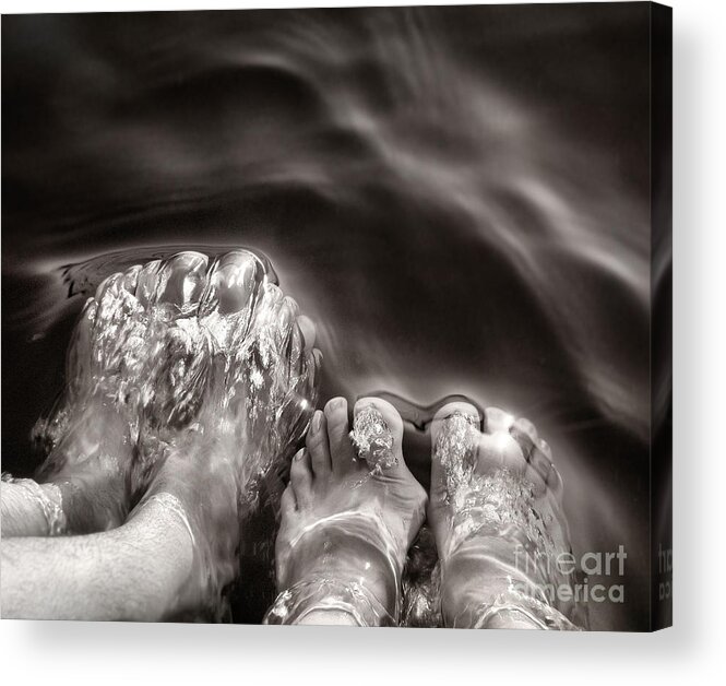 Feet In Water Acrylic Print featuring the photograph Summer Days by Angie Rea