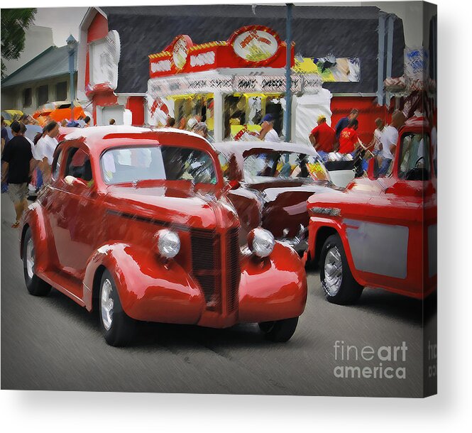 Car Acrylic Print featuring the photograph The Drive by Perry Webster
