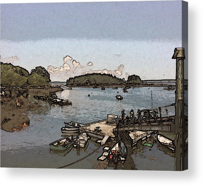 Marine Acrylic Print featuring the photograph View from Georgetown Harbor by Ann Tracy