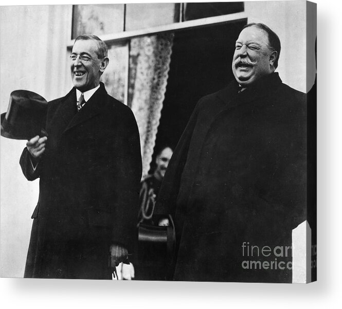 1913 Acrylic Print featuring the photograph Wilson & Taft, 1913 by Granger