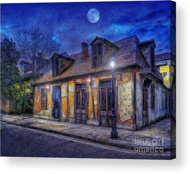 Blacksmith Acrylic Print featuring the photograph Evening At The Blackmiths by Ian Mitchell