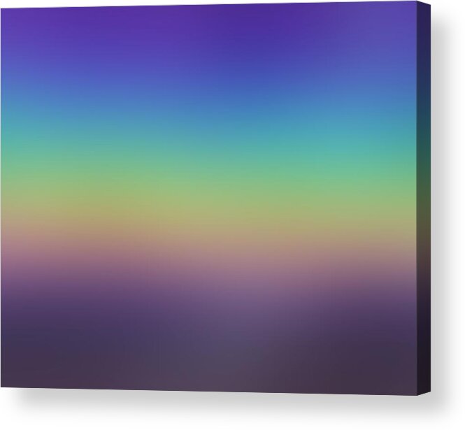 Evening.colors.silince.rest.sky.sea.clean Sky.violet.blue.yellow.rose.darkness. Acrylic Print featuring the digital art Evening by Dr Loifer Vladimir