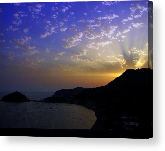 Sunset Acrylic Print featuring the photograph Ischia Awakens by Patrick Witz