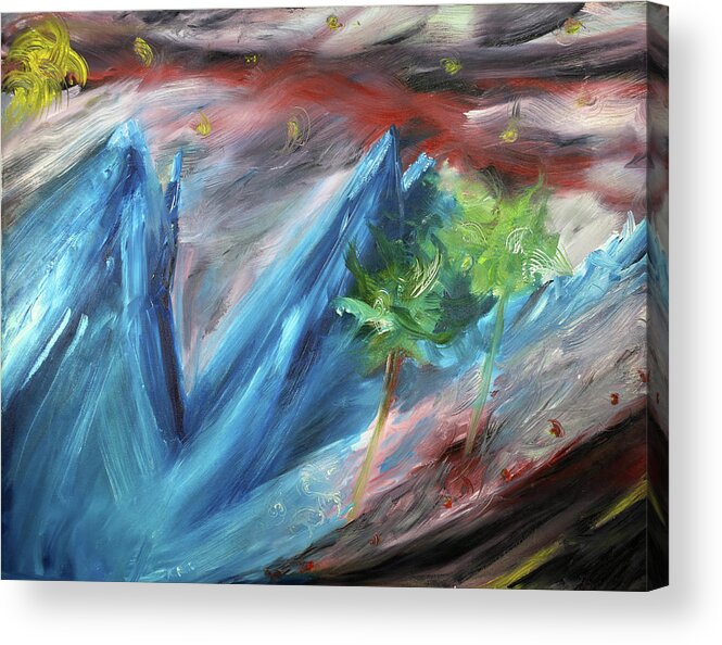 Anarchy Acrylic Print featuring the painting Storm's Chaos by K R Burks