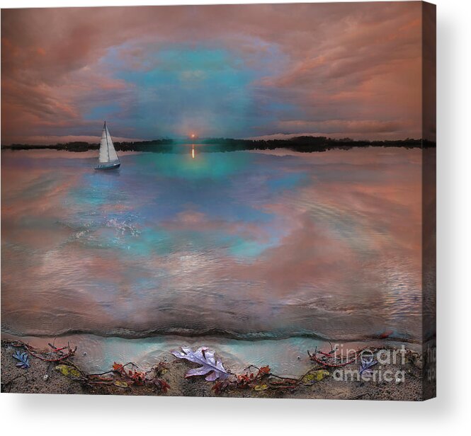 Signore Acrylic Print featuring the photograph Waters edge #1 by Gina Signore