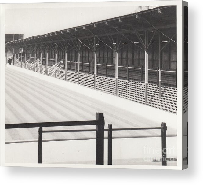 West Ham Acrylic Print featuring the photograph West Ham - Upton Park - East Stand 1 - 1969 by Legendary Football Grounds
