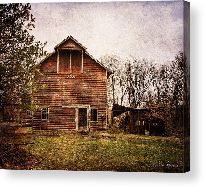 Barn Acrylic Print featuring the photograph 1878 Textured by Louise Reeves