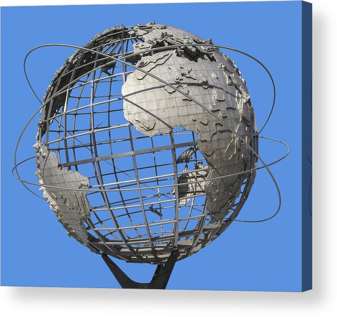 Meadows Acrylic Print featuring the photograph 1964 World's Fair Unisphere by Bob Slitzan