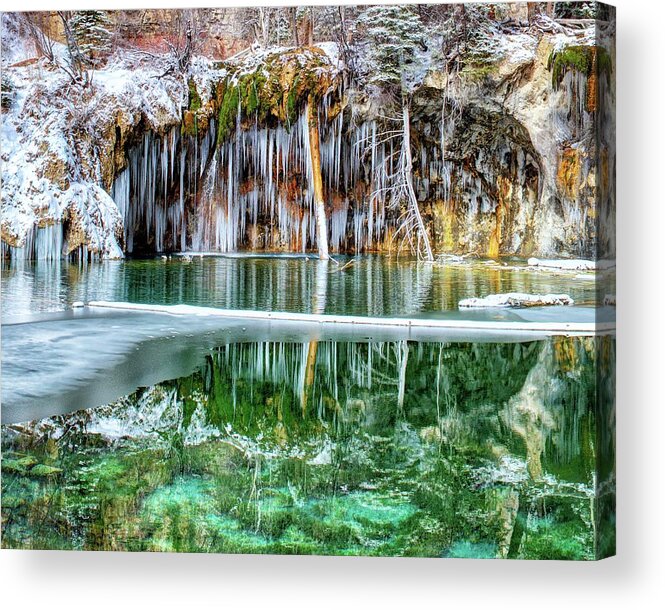 Ake Acrylic Print featuring the photograph A Serene Chill by OLena Art by Lena Owens - Vibrant DESIGN