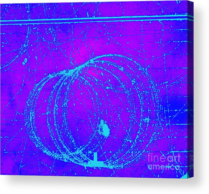 Cloud Chamber Acrylic Print featuring the photograph Positron Tracks #2 by Omikron