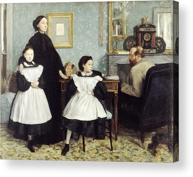 Edgar Degas (1834 - 1917) - The Bellelli Family Acrylic Print featuring the painting The Bellelli Family by MotionAge Designs