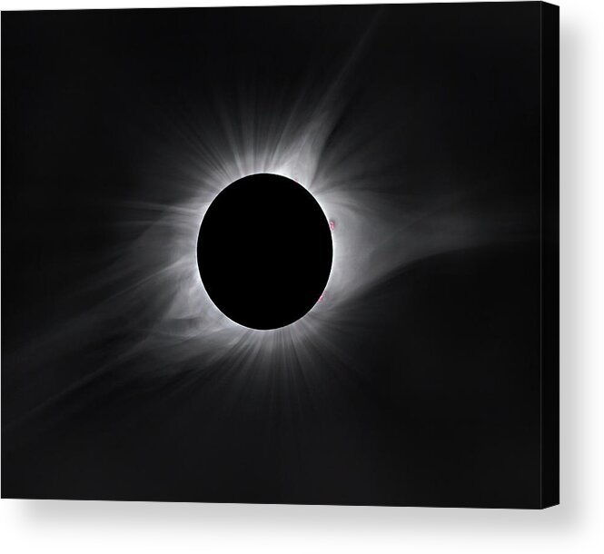 Eclipse Acrylic Print featuring the photograph 2017 Eclipse Totality by Dennis Sprinkle