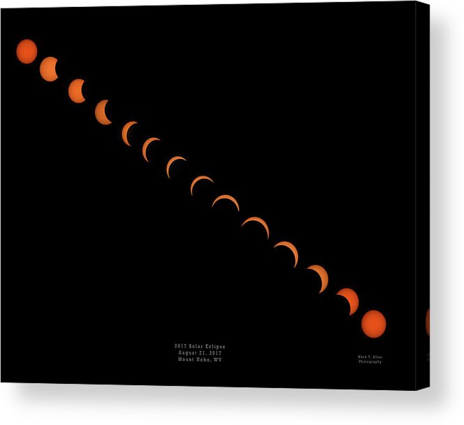 Eclipse Acrylic Print featuring the photograph 2017 Solar Eclipse by Mark Allen