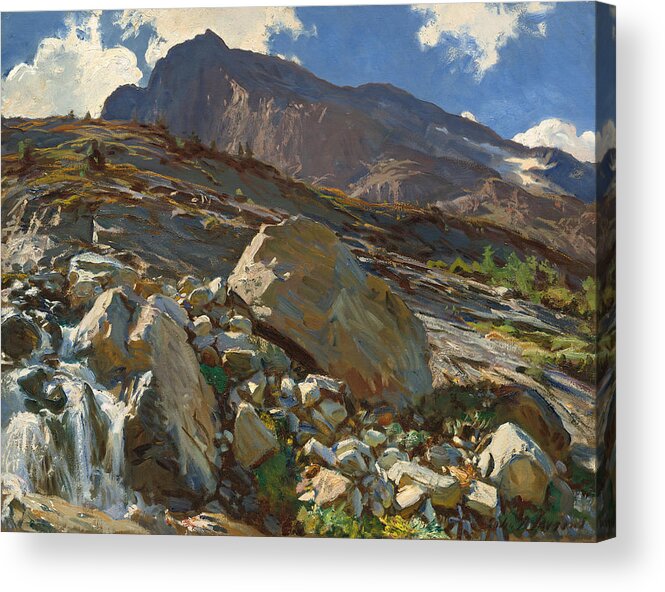John Singer Sargent Acrylic Print featuring the painting Simplon Pass by John Singer Sargent