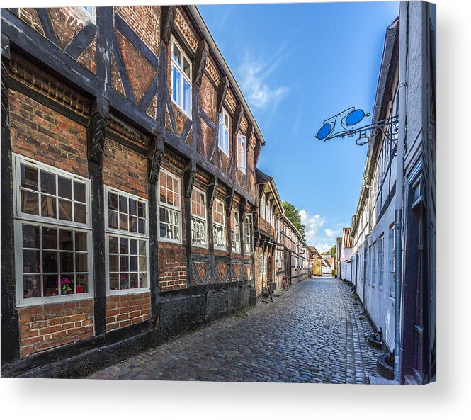 Ribe Acrylic Print featuring the photograph Ribe Denmark #4 by Elmer Jensen