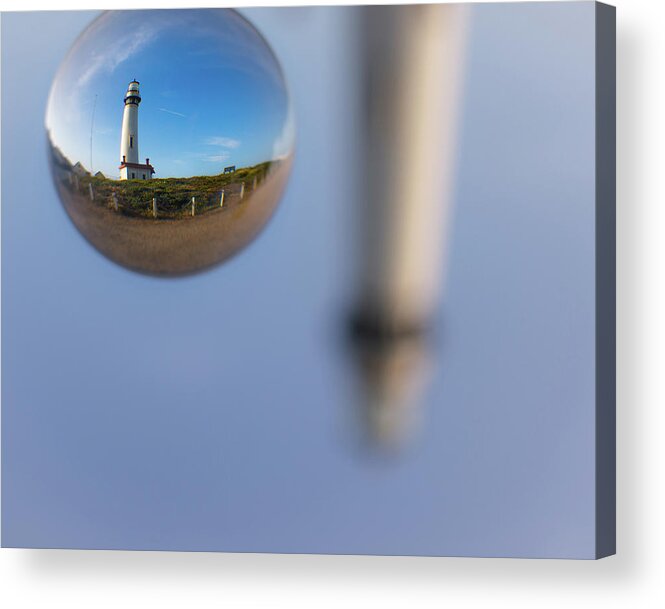 Orb Acrylic Print featuring the photograph A drop of Pigeon by Lora Lee Chapman