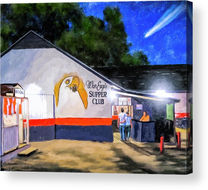 Auburn Acrylic Print featuring the mixed media A Night To Remember In Auburn by Mark Tisdale