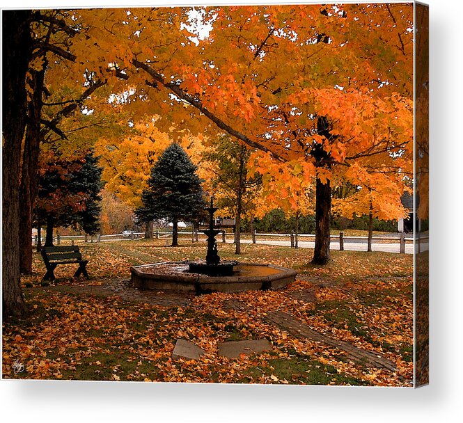  Acrylic Print featuring the photograph A Quiet Moment on the Common by Wayne King