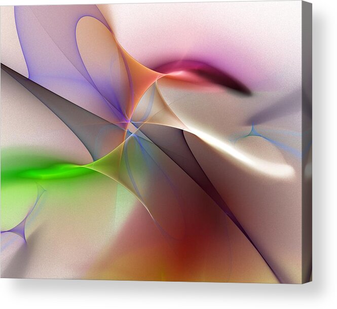 Fine Art Acrylic Print featuring the digital art Abstract 082710 by David Lane