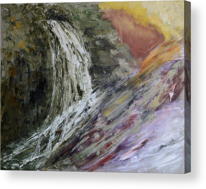 Abstract Acrylic Print featuring the painting Abstract II by Sandra Nardone