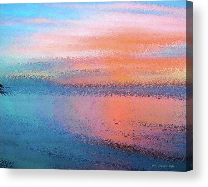 Wall Decor Acrylic Print featuring the photograph Abstract Sunset by Coke Mattingly