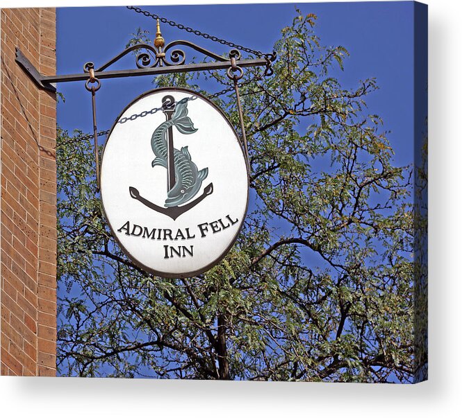 2d Acrylic Print featuring the photograph Admiral Fell Inn by Brian Wallace