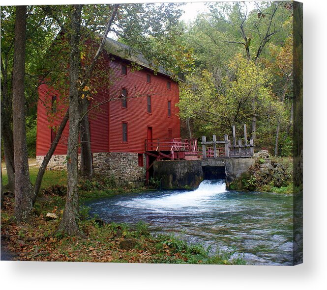 Ozarks Acrylic Print featuring the photograph Alley Sprng Mill 3 by Marty Koch