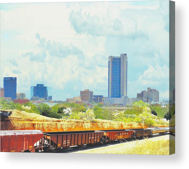 Amarillo Acrylic Print featuring the photograph Amarillo Texas in the Spring by Janette Boyd