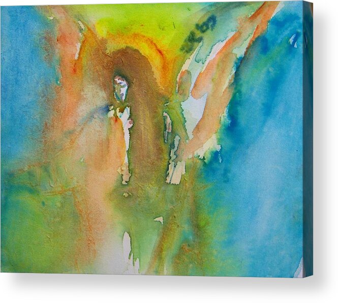 Abstract Acrylic Print featuring the painting Angel of Kindness by Judith Redman