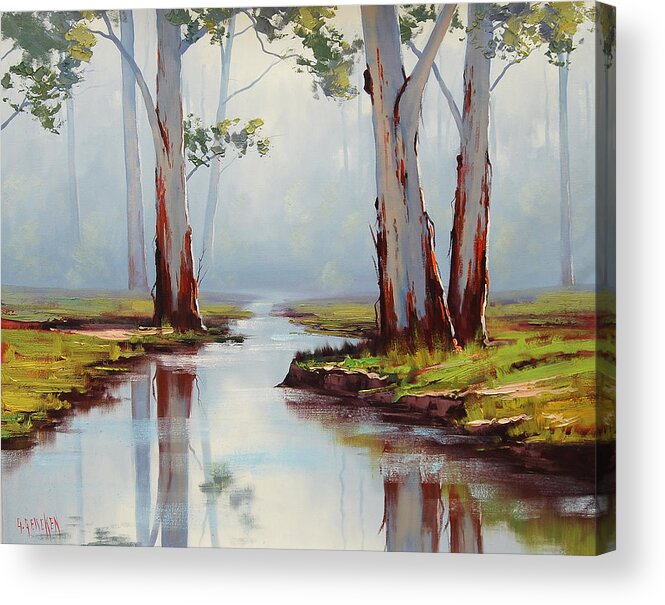 Australian Gum Trees Acrylic Print By Graham Gercken