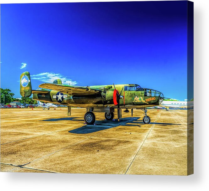 B-25 Acrylic Print featuring the photograph B-25 Mitchell by Nick Zelinsky Jr
