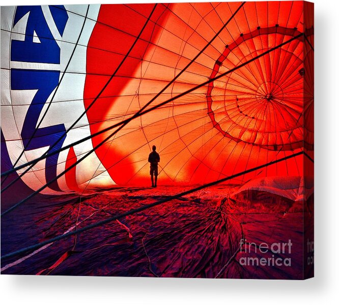 Remax Balloon Acrylic Print featuring the photograph Balloon Man by Steve Brown