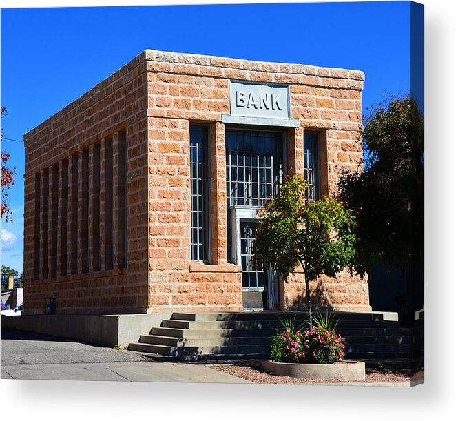 Bank Building Acrylic Print featuring the photograph Bank building by David Lee Thompson