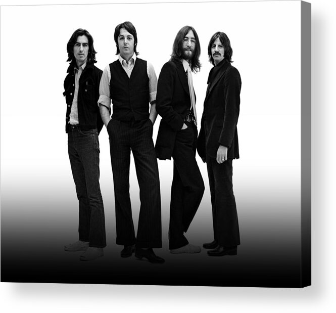 Beatles Acrylic Print featuring the photograph Beatles 1968 by Movie Poster Prints
