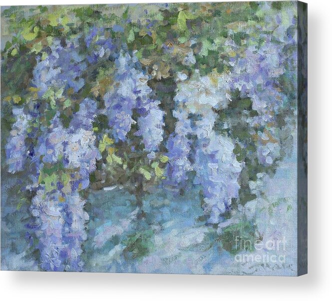 Flowers Acrylic Print featuring the painting Blossoms On The Bough by Jerry Fresia