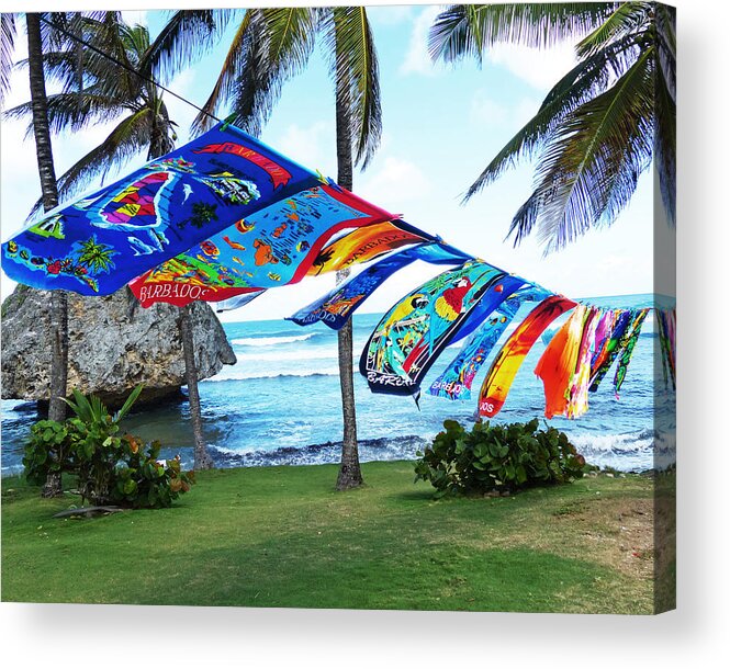 Barbados Acrylic Print featuring the photograph Blowing in the wind by Carl Sheffer