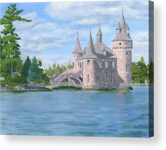 Boldt Castle Acrylic Print featuring the painting Boldt's Power House by Lynne Reichhart