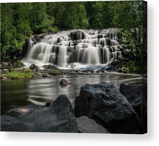 Michigan Waterfall Acrylic Print featuring the photograph Bond Falls III by William Christiansen